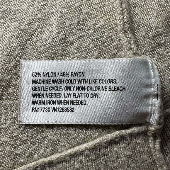 Mossimo Open Front Cardigan Women Size XS Cream Ruffle Knit Preppy Academia Y2K - Picture 9 of 11